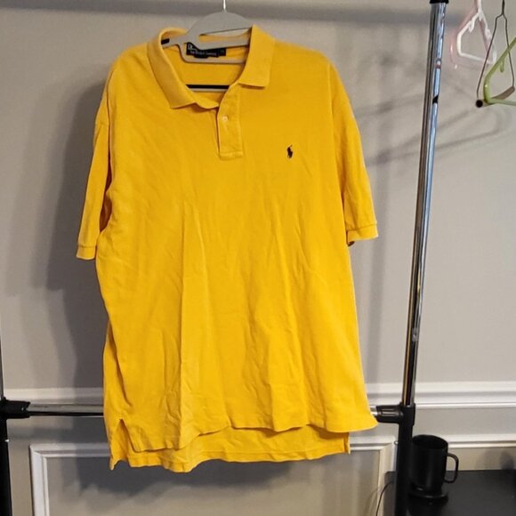 Polo Ralph Lauren Gold Polo Shirt Mens XL Purple Embroidered Logo - Picture 2 of 15